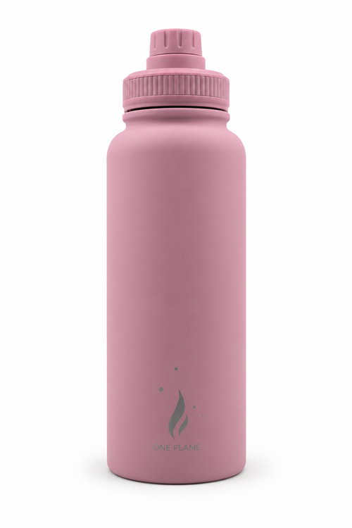 ONE FLAME 32oz Insulated Water Bottle – Dusty Rose