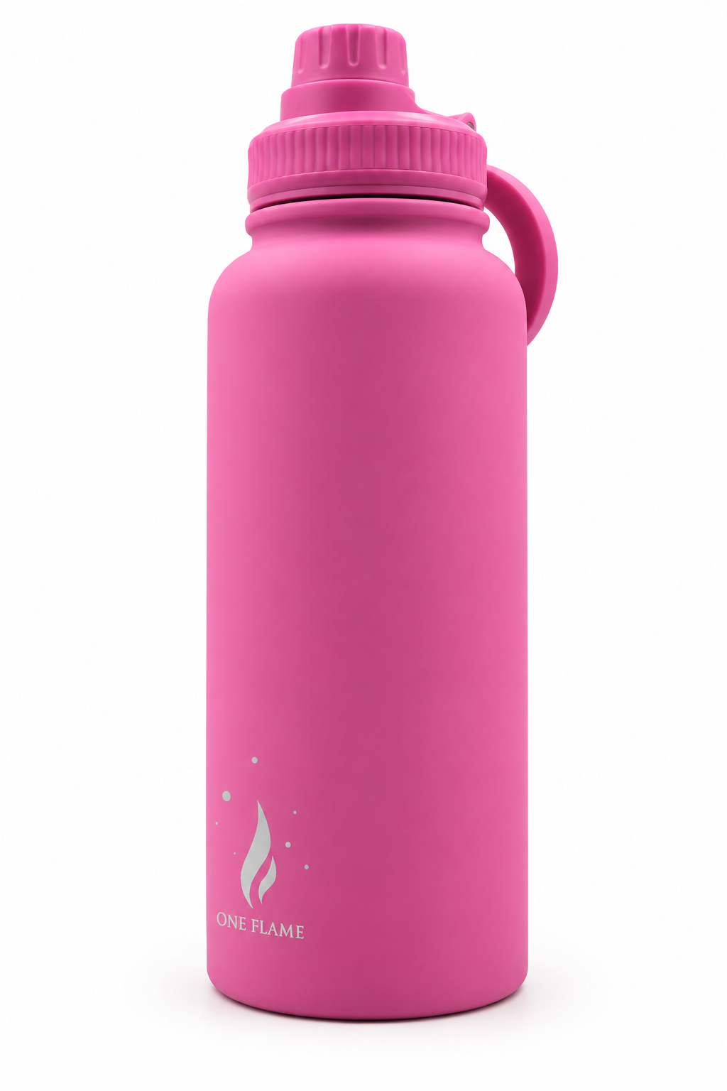 ONE FLAME 32oz Insulated Water Bottle – Hot Pink