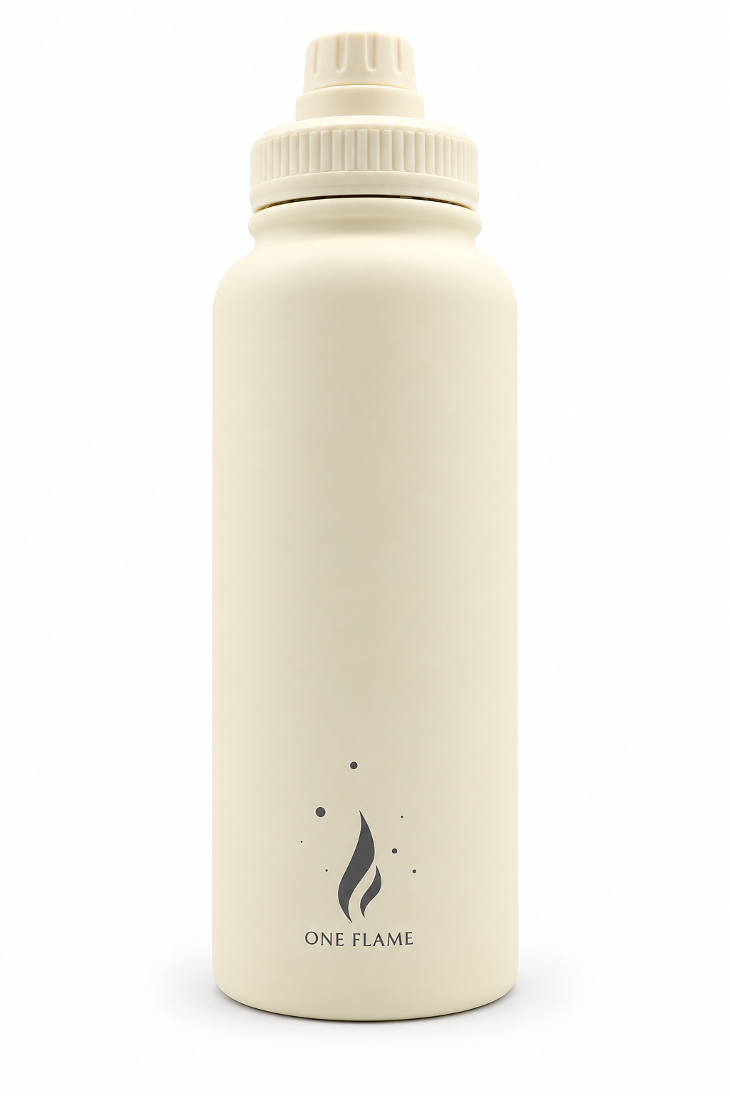 ONE FLAME 32oz Insulated Water Bottle – Ivory White