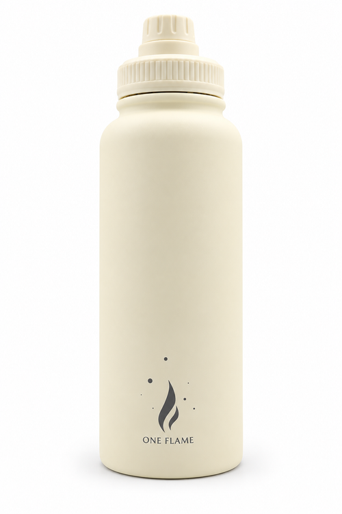 ONE FLAME 32oz Insulated Water Bottle – Ivory White