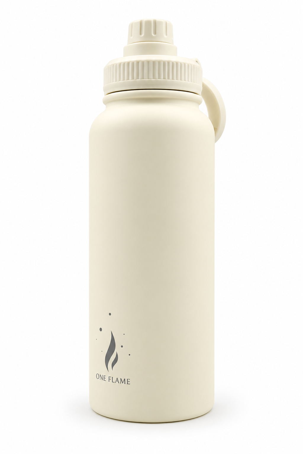 ONE FLAME 32oz Insulated Water Bottle – Ivory White