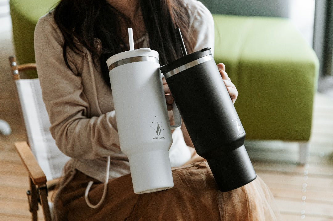 ONE FLAME 40oz Stainless Steel Tumbler | Premium Insulated Drinkware