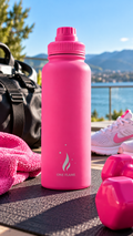 ONE FLAME 32oz Insulated Water Bottle – Hot Pink